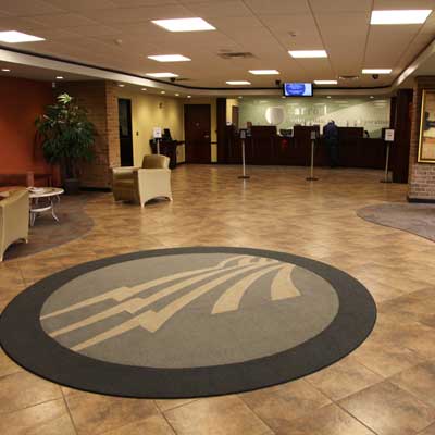 Carroll EMC's Carrollton office lobby