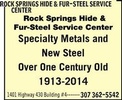 Rock Springs Hide & Fur- Steel Center