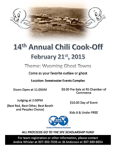 2015 Chili Cook Off Flyer
