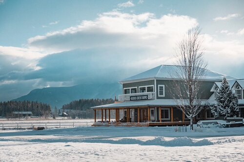 Haskill Creek Farms exterior on Voerman Road in Whitefish, Montana.
