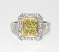 Fancy Yellow Diamond Ring- Villarreal, Designers of Exquisite Jewelry, 7600 Burnet Road Austin,TX 78757