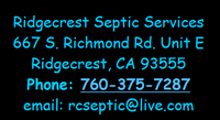 Ridgecrest Septic Services