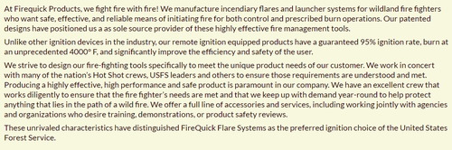 Firequick Products, Inc.