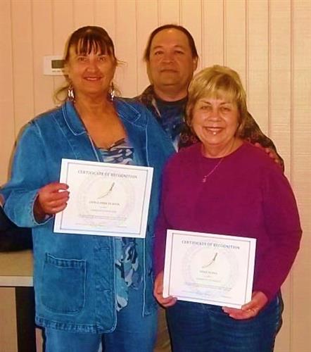 Little Deer & Dixie Flynn receive Certificates of Appreciation from CCCC, Bakersfield.