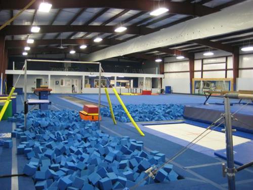 We have two large foam pits.