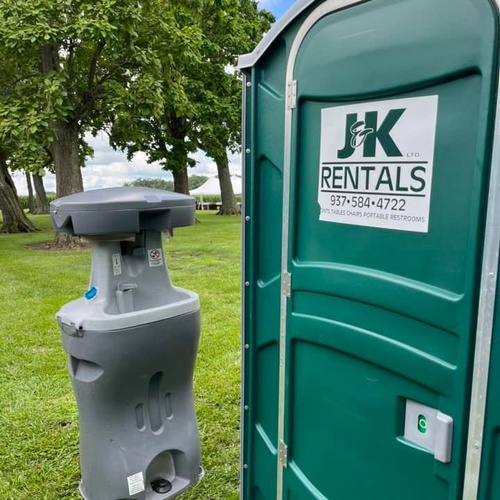 Restroom and sink set up for Leadership Clinton