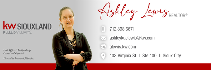 Ashley Lewis, Realtor - Keller Williams Siouxland Ashley Lewis, Realtor - Keller Williams Siouxland