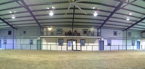 Horse arena for equestrians