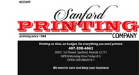 Sanford Printing Company Sanford Printing Company