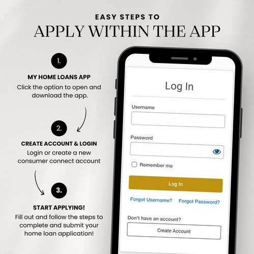 We Ã¢re thrilled to introduce our new mobile application - it is convenient, secure, and intuitive way to complete your loan application from the palm of your hand. Have questions on getting started?