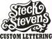 Steck and Stevens Custom Lettering