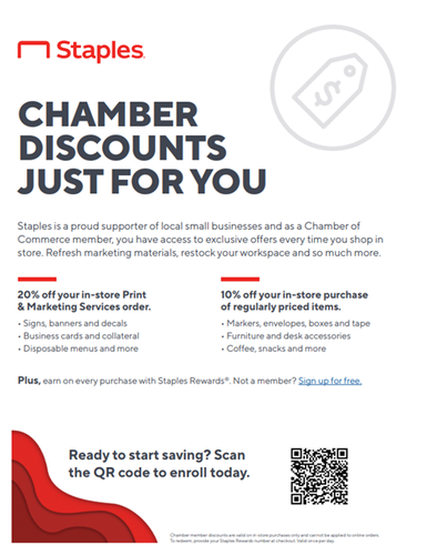 Chamber Discounts Just For You