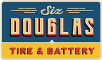 Six Douglas Tire & Battery