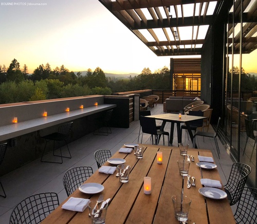 The Rooftop restaurant at Harmon Guest House.