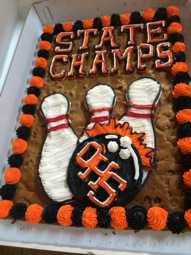 Oviedo High Bowling State Champs Custom Cookie
