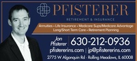 Pfisterer Retirement & Insurance