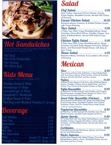 Macomb Steakhouse Breakfast/Lunch Menu Page 3