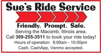 Sue's Ride Service