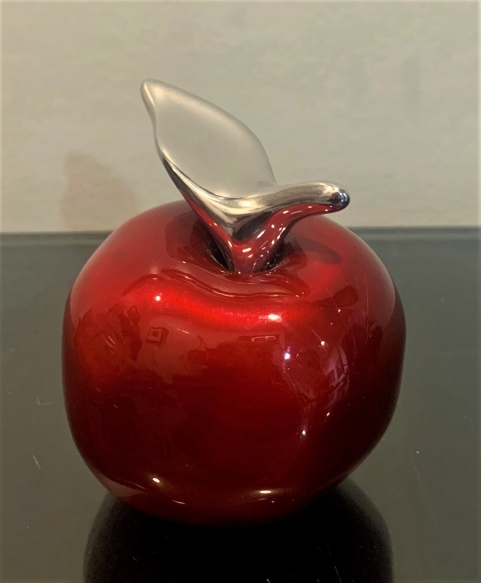 Hoselton Gord -Red Apple Cast Aluminum Sculpture