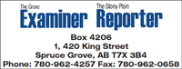Stony Plain Reporter/Grove Examiner