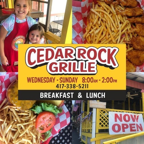 Cedar Rock Grille Now Open at Lakeview Campground Cedar Rock Grille Now Open at Lakeview Campground