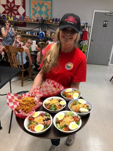 Try the salads! Try the salads!