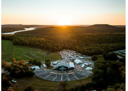 Aerial shot of Black Oak Amp