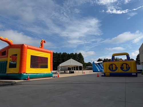 corporate family day setup