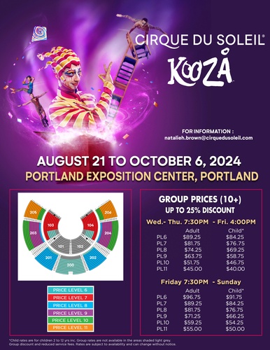 Cirque du Soleil KOOZA Group Pricing