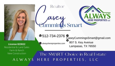 Casey Smart, Licensed TX Realtor, Always Here Properties LLC