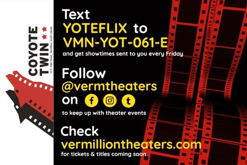 Receive a text for movie showings!