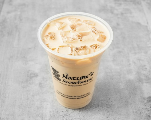 Iced latte at Nature's Storehouse & Cafe.