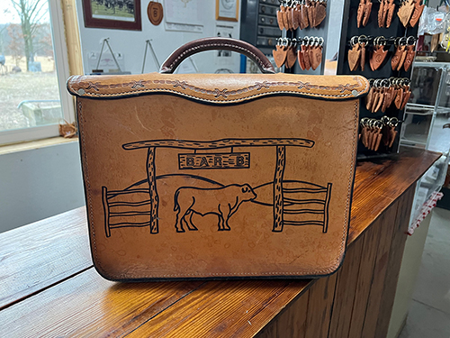 Custom Leather Briefcase 