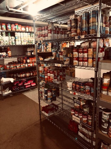 Partial view of the pantry