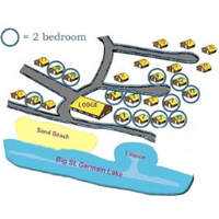 Resort Map-2 Bedroom Cabins