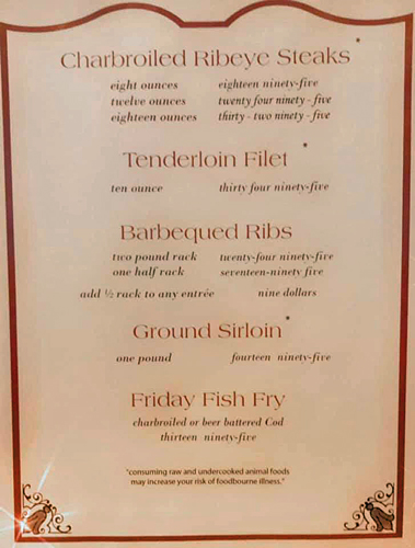 Dinner Menu-January 2020 Dinner Menu-January 2020