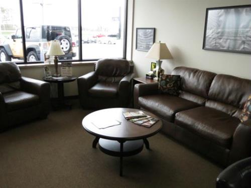 We feature a comfortable lounge where you can wait while you are getting your oil changed or service work done!