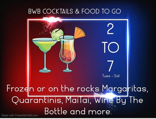 BÃ?Â¢??s Wine Bar Food & Cocktails To Go! Call 832-440-7134 for curbside pickup.
