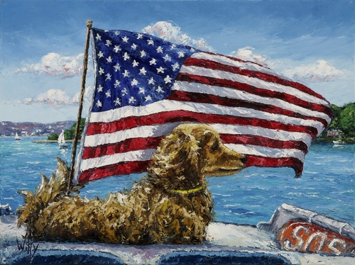 “The Magic of Rescue” Flag and Harbor Point 18 x 24 Print available 