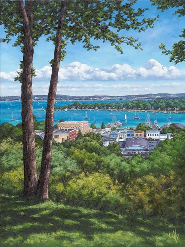 “Peak View of the Bay” 18 x 24 Print available 
