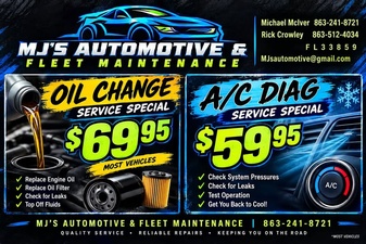MJ’s Automotive & Fleet Maintenance