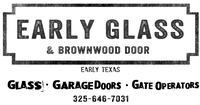 Early Glass and Brownwood Door
