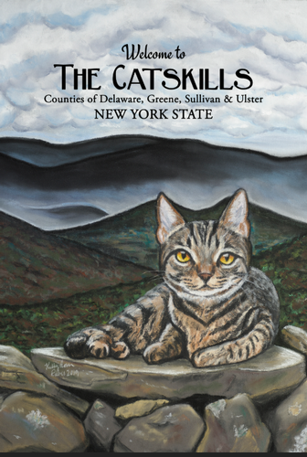 Summer Catskill Cat (Part of Poster and Postcard Series)