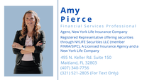 Amy Pierce, Agent with New York Life