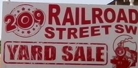 209 Railroad Street SW Yard Sale