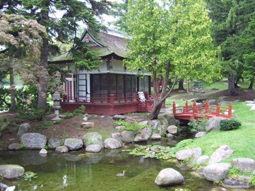 Sonnenberg's Japanese Tea House is over 100 years old.