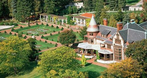 Aerial View of Sonnenberg Gardens & Mansion State Historic Park