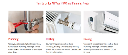 Basio Plumbing, Heating & Air Conditioning Basio Plumbing, Heating & Air Conditioning