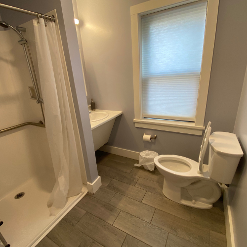 Wheelchair assessable shower