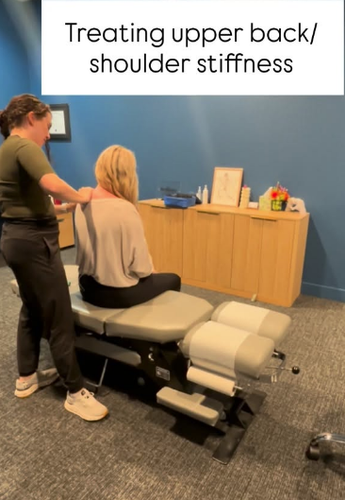 Treating upper back/shoulder stiffness
